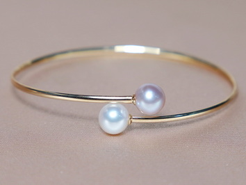 Zlatý náramek s perlami WW08YB-WP Zlatý náramek s perlami WW08YB-WP