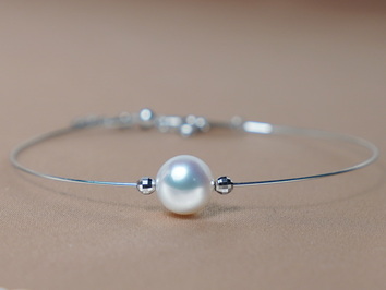 Zlatý náramek s perlou  WW07WB-W Zlatý náramek s perlou  WW07WB-W