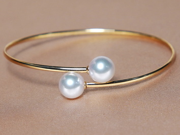 Zlatý perlový náramek WW08YB-AA Zlatý perlový náramek WW08YB-AA