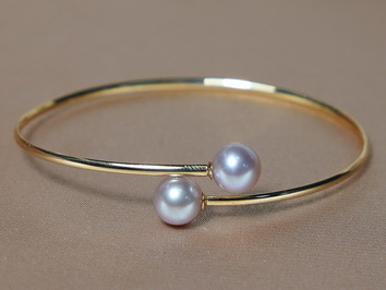 Zlatý náramek s perlami WW08YB-PP Zlatý náramek s perlami WW08YB-PP