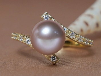 Zlatý prsten 14K s perlou BC029YFR-L Zlatý prsten 14K s perlou BC029YFR-L