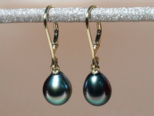 Náušnice tahitské perly