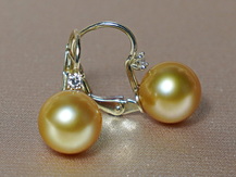 Náušnice z perel Jižního Pacifiku