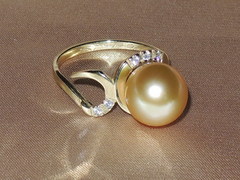 Perlové šperky BC03YS-G šperky s juhomorskými perlami BC03YS-G najvyššia AAA kvalita BC03YS-G