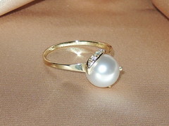 Perlové šperky perly jižního Pacifiku BC05YS-W prsteň BC05YR-W najvyššia AAA kvalita BC05YS-W