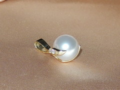 Perlové šperky perly jižního Pacifiku BC05YS-W prívesok s perlou BC05YP-W najvyššia AAA kvalita BC05YS-W