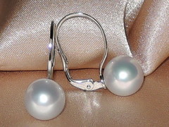 Šperky s perlami BC150WS-W perlové náušnice BC023WE-W najvyššia AAA kvalita BC150WS-W