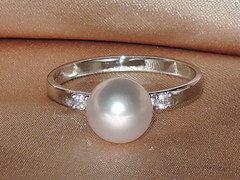 Šperky s perlami BC140WFS-W Prsteň s perlou BC027WFR-W BC140WFS-W