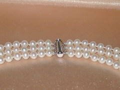 Perlový náhrdelník TN6065AA+wT uzáver pre trojradový náhrdelník TN6065AAAwT TN6065AA+wT