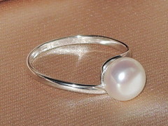 Šperky s perlami BC190WBS-W prsteň s perlou BC028WBR-W BC190WBS-W