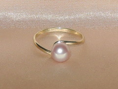 Šperky s perlami BC190YBS-L Prsteň s perlou BC028YBR-L BC190YBS-L