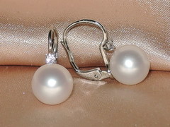 Šperky s perlami BC140WFS-W Perlové náušnice BC022WFE-W BC140WFS-W