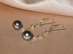 Perlové šperky TDySET300ZM Šperky z tahitských perál TDySET300M TDySET300ZM