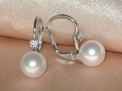 Set zlatých šperků s japonskými akoya perlami AAA BC140WS-A Perlové náušnice BC022WE-A najvyššia AAA kvalita BC140WS-A