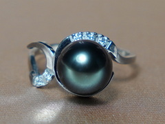 Zlatý prsten s pravou tahitskou perlou a brilianty BC03WR-T BC03WR-T4.JPG BC03WR-T