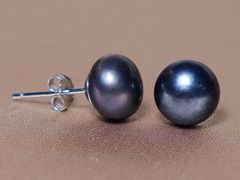 Perlové náušnice napichávací černé BPE100AAb BPE100AAb.JPG BPE100AAb