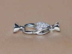 Elegantný strieborný perlový uzáver srdiečko K04.1.JPG K04
