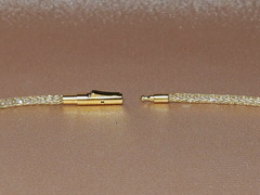 Mesh řetízek žlutý 2 mm MCH2G Mesh retiazka žltá 2 mm MCH2G.2.JPG MCH2G