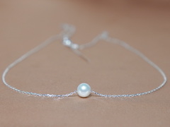 Pravá říční perla na stříbrném řetízku FPSN10w Perla na retiazke FPSN10w.1.JPG FPSN10w