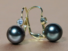 Perlové náušnice černé tahitské perly AAA DS222YE-T Perlové náušnice DS222YE-T.1.JPG DS222YE-T