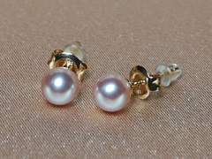 Zlaté náušnice 14K s pravými perlami AAA FLE585AAAyP Perlové náušnice FE585AAAyL-1.JPG FLE585AAAyP