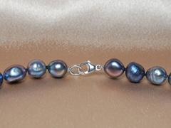 Perlový náhrdelník pravé černé sladkovodní perly BN7080Gb Perlový náhrdelník BN7080GB-1.JPG BN7080Gb