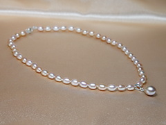 Perlový náhrdelník pravé růžové říční perly FNS026J Perlový náhrdelník pravé ružové perly FNS026J-1.JPG FNS026J