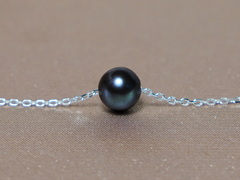 Stříbrná souprava s pravými černými perlami NB123SbU Strieborný náhrdelník s perlou N123SbU.JPG NB123SbU