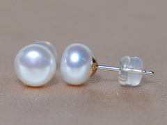 14K zlaté napichovací perlové náušnice WSE14YG Zlaté napichovacie perlové náušnice WSE14YG.1.JPG WSE14YG