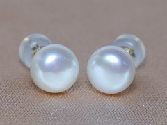 14K zlaté napichovací perlové náušnice WSE14YG Zlaté napichovacie perlové náušnice WSE14YG.2.JPG WSE14YG