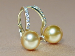 Zlaté náušnice 14K s perlami Južného Pacifiku BC021YE-G.1.JPG BC021YE-G