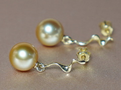 Zlaté náušnice 14K s perlami Južného Pacifiku SSPE100B.1.JPG SSPE100B