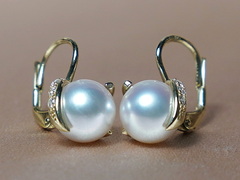 Zlaté náušnice 14K s perlami Južného Pacifiku a briliantmi BC05YE-W.1.jpg BC05YE-W