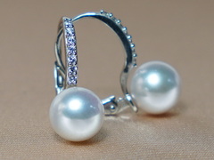 Zlaté náušnice 14K s perlou Južného Pacifiku BC021WE-W.1.JPG BC021WE-W