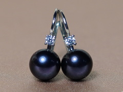 Zlaté náušnice 14K so zirkónom a pravou perlou BC022WFE-B.1.JPG BC022WFE-B