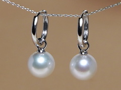 Zlaté náušnice krúžky s pravou perlou WE017WE-FW.1.JPG WW017WE-FW