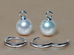 Zlaté náušnice krúžky s pravou perlou WW017WE-A.2.JPG WW017WE-A