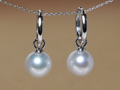 Zlaté náušnice 14K z perel Jižního Pacifiku WW017WE-W Zlaté náušnice krúžky s pravou perlou WW017WE-W.1.JPG WW017WE-W