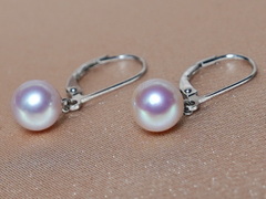 Zlaté náušnice 14K s růžovými perlami GA014WFE-P Zlaté náušnice s perlami GA014WFE-P-2.JPG GA014WFE-P