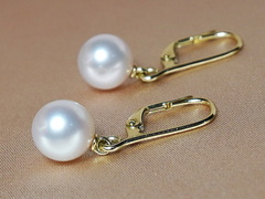 Perlové šperky SSWS001B Zlaté náušnice s perlami Južného Pacifiku SSWE001B.jpg SSWS001B