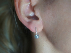 Zlaté perlové náušnice 14K sladkovodní perly AAA WW015YE-FW Zlaté náušnice s perlami WW015YE-A-3.JPG WW015YE-FW