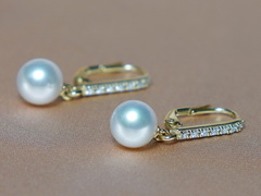 Zlaté perlové náušnice BC024YFE-W Zlaté perlové náušnice BC024YFE-W-1.JPG BC024YFE-W