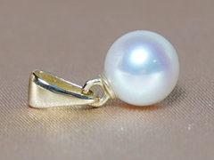 Zlatý přívěsek 14K s říční perlou RPP002wM Zlatý prívesok s bielou riečnou perlou RPP002wM.2.JPG RPP002wM