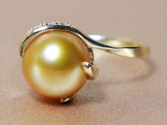 Zlatý prsten 14K s perlou Jižního Pacifiku AAA BC05YR-G Zlatý prsteň s juhomorskou perlou BC05YR-G-2.JPG BC05YR-G