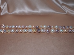 Vícebarevný perlový náhrdelník z říčních perel EPTN912H perlový náhrdelník EPTN912H šnúry.JPG EPTN912H