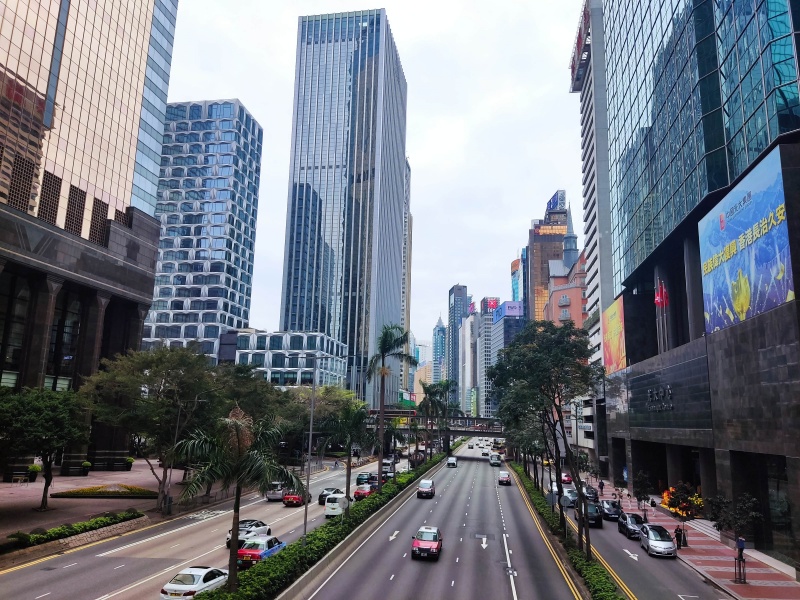 cesta na výstaviště Hongkong